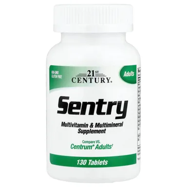 Фото товара: Мультивитамины 21st Century Sentry Adults & Multimineral Supplement, 130 таблеток