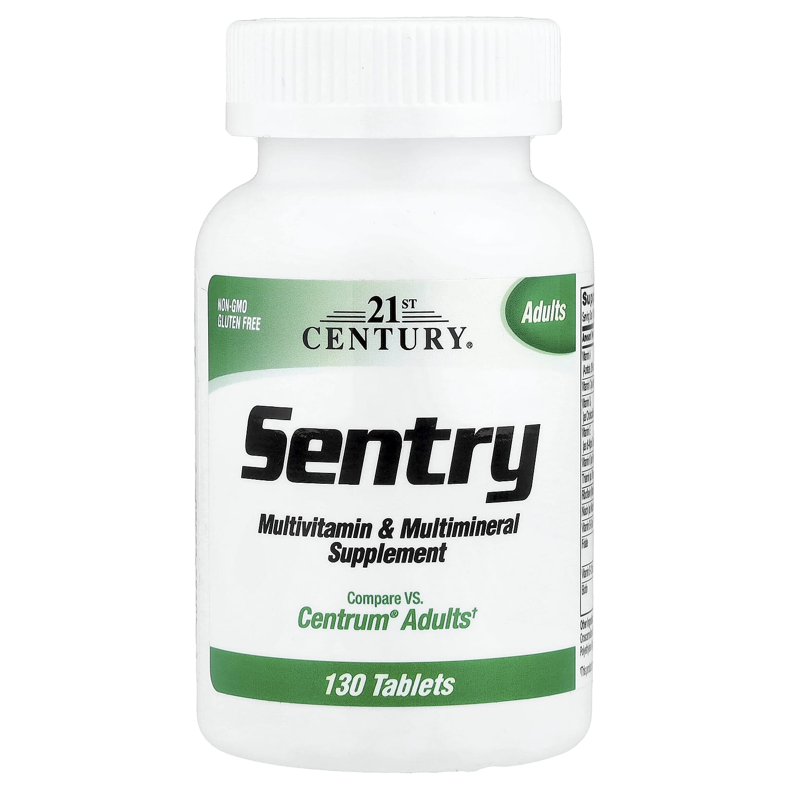 Мультивитамины 21st Century Sentry Adults & Multimineral Supplement, 130 таблеток