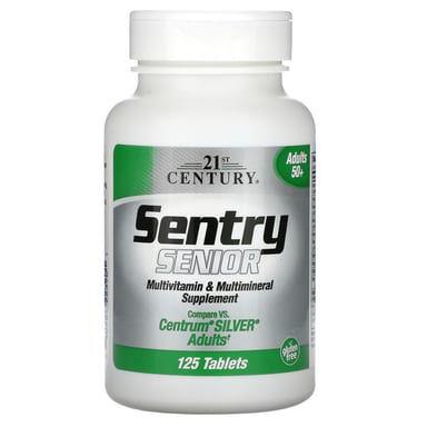 Мультивитамины 21st Century Sentry Senior & Multimineral Supplement Adults 50, 125 таблеток