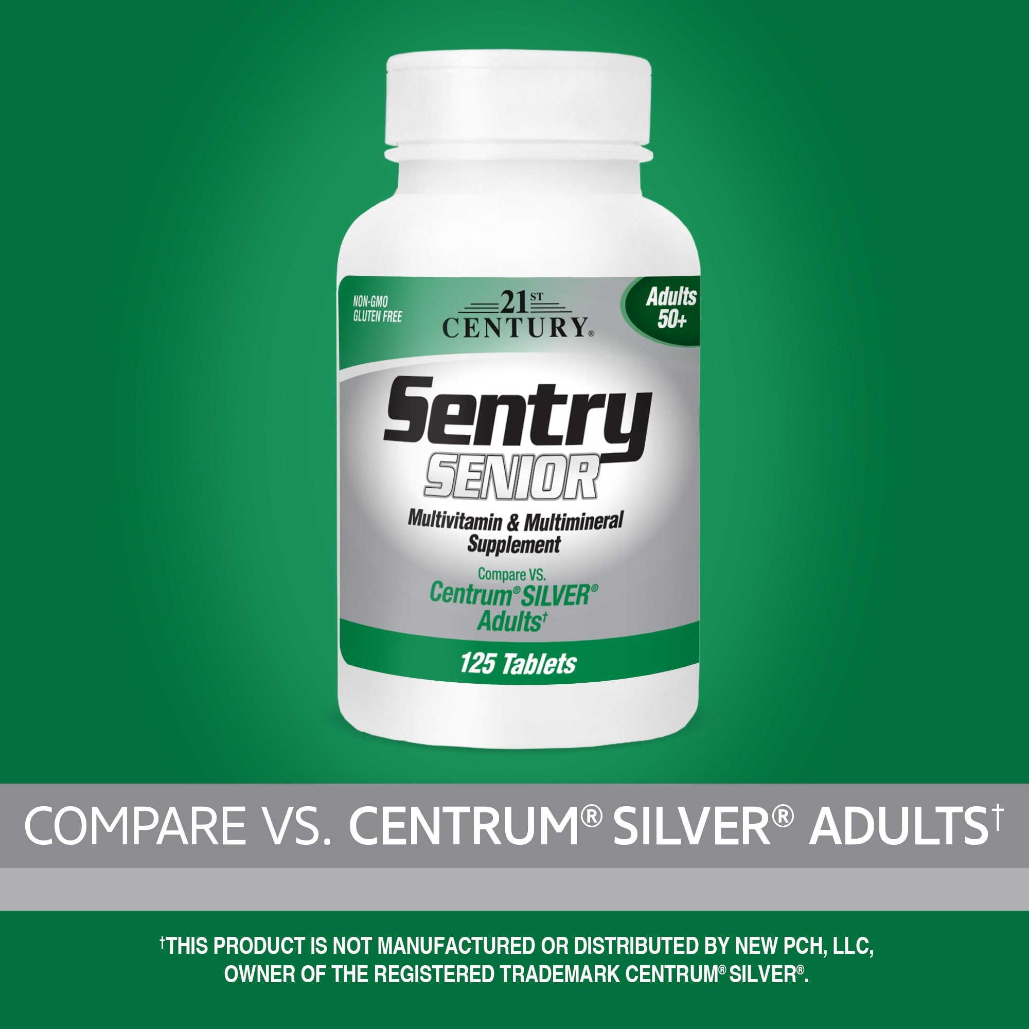Мультивитамины 21st Century Sentry Senior & Multimineral Supplement Adults 50, 125 таблеток — фото 3