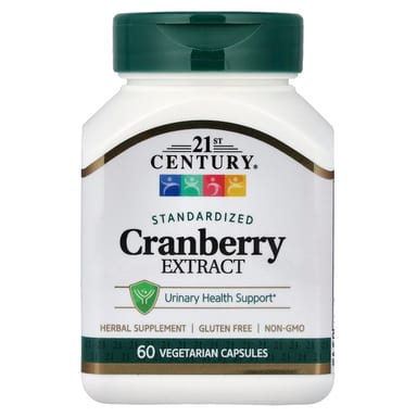 Клюква 21st Century Extract, Standardized, 60 растительных капсул