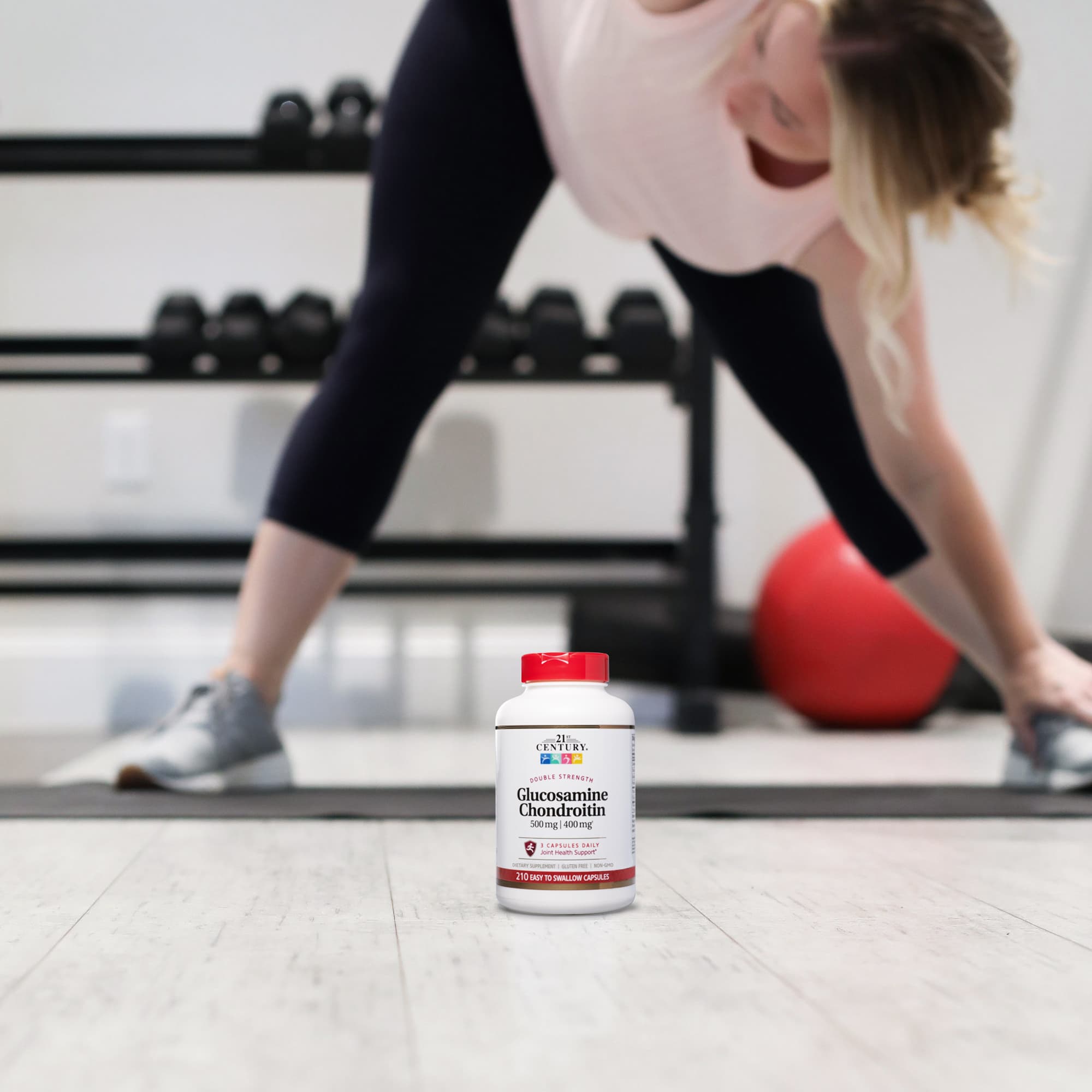 Хондроитин 21st Century Glucosamine 210 Easy to Swallow Capsules, капсулы