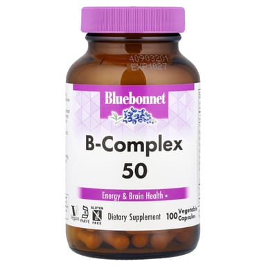 Комплекс витаминов B Bluebonnet Nutrition B-Complex 50, 100 растительных капсул