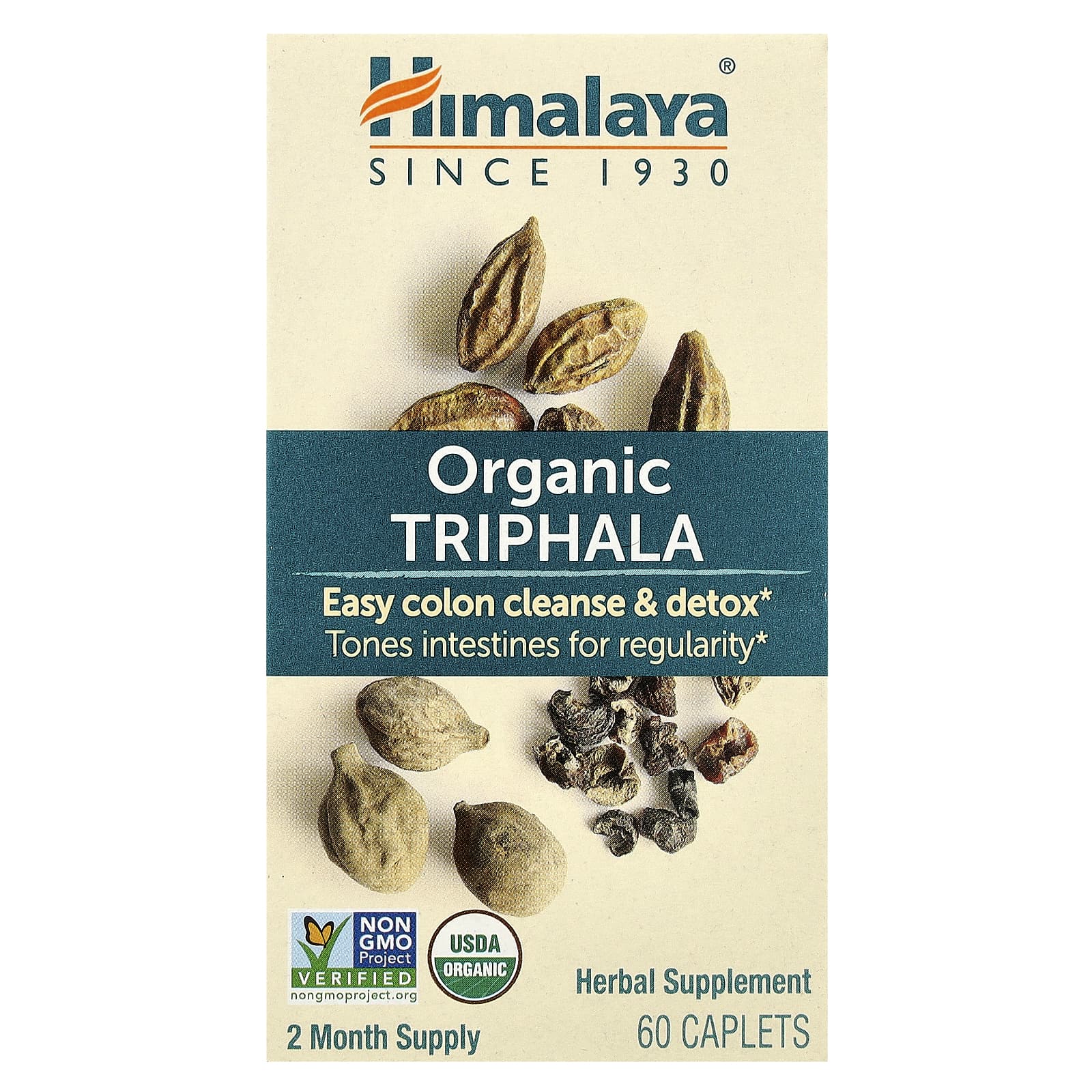 Трифала Himalaya Organic, оттенок 60 Caplets — фото 2