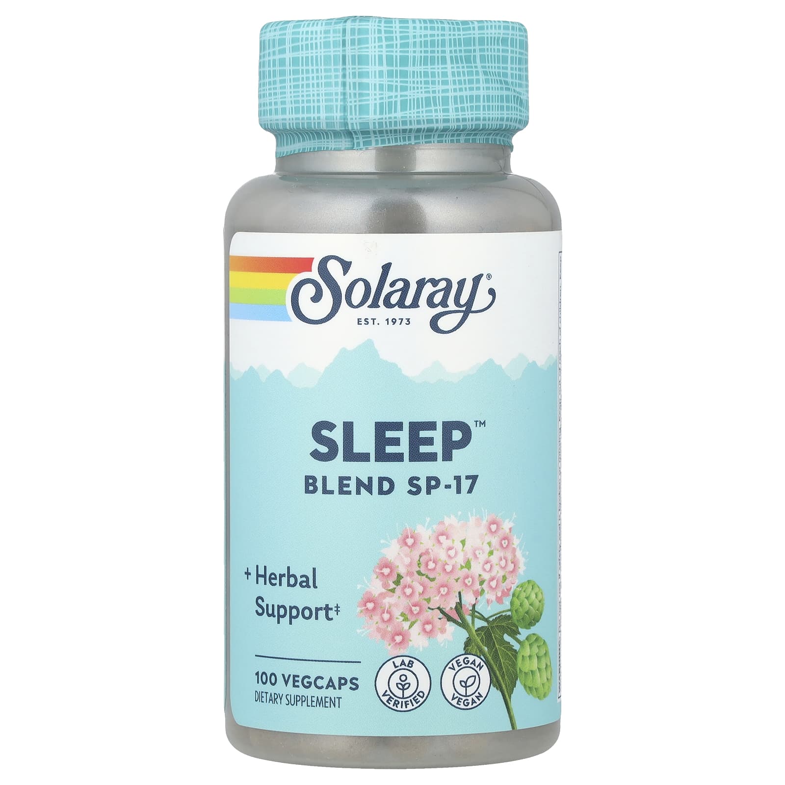 Комплекс для сна Solaray Sleep™ Blend SP-17, 100 растительных капсул