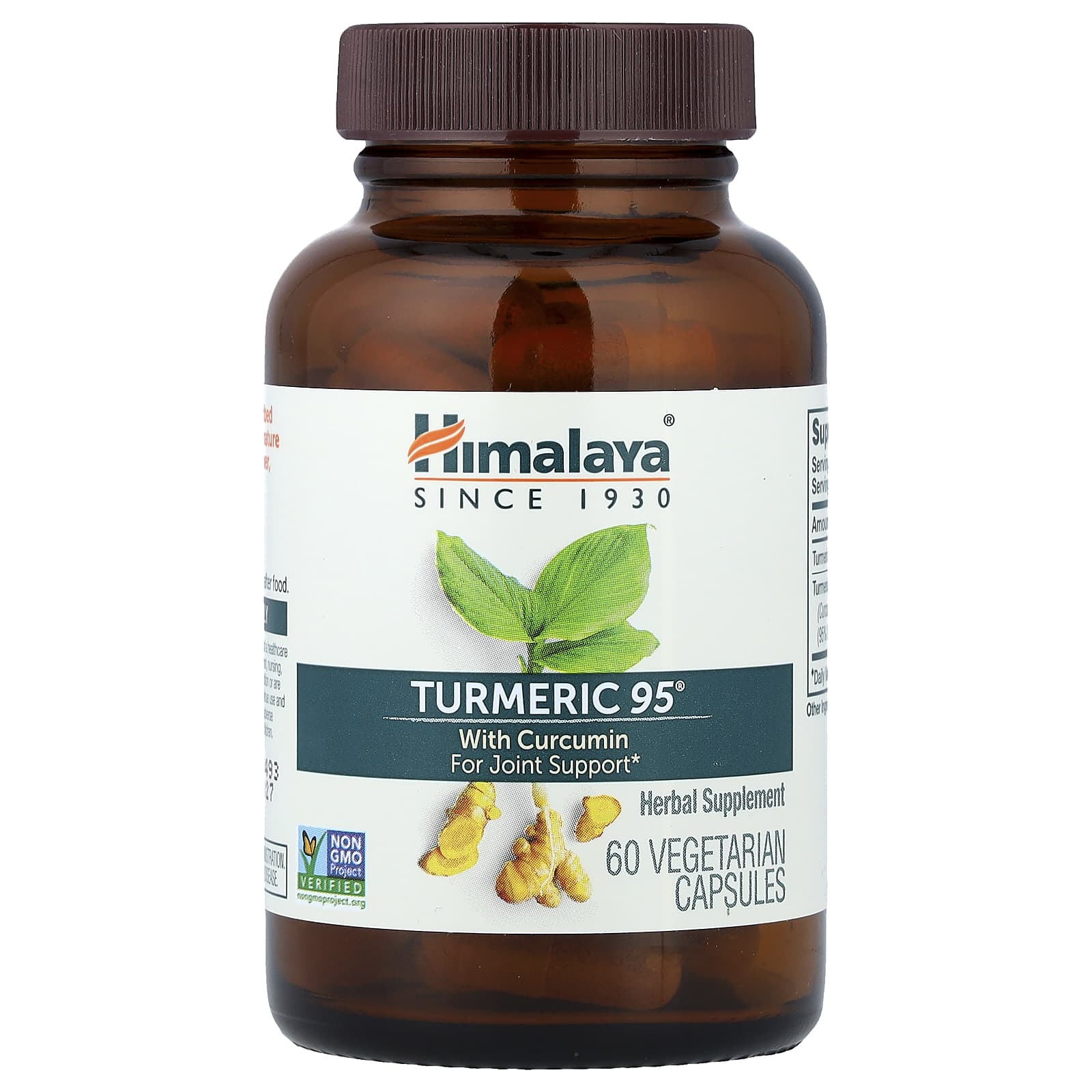 Куркумин Himalaya Turmeric 95®, 60 растительных капсул