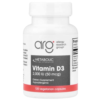 Витамин D3 Metabolic Maintenance Vitamin D-3, 120 растительных капсул