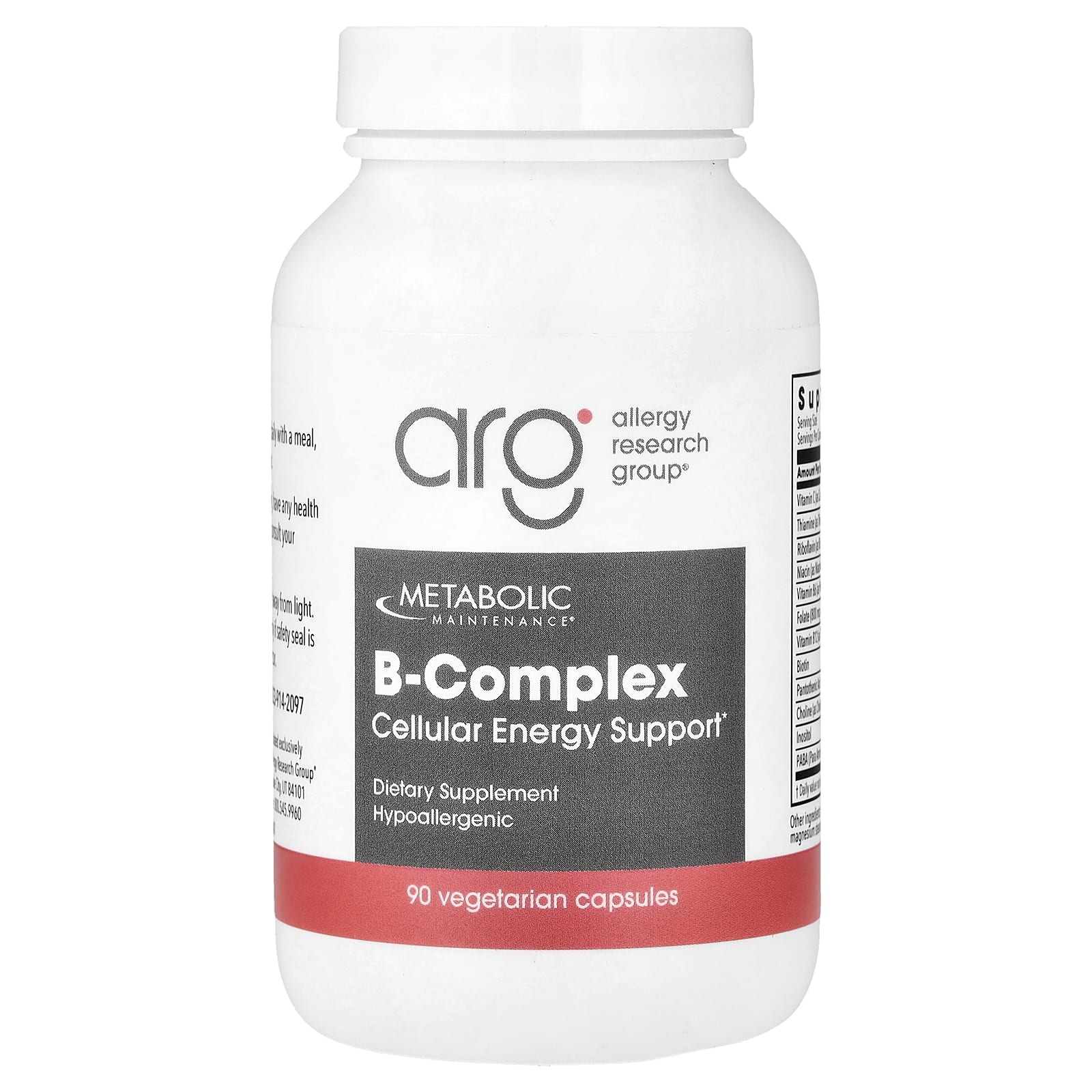 Комплекс витаминов B Metabolic Maintenance B-Complex, 90 растительных капсул