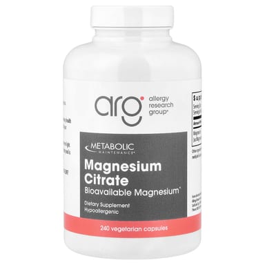 Магний цитрат Metabolic Maintenance, 150 мг, 240 растительных капсул