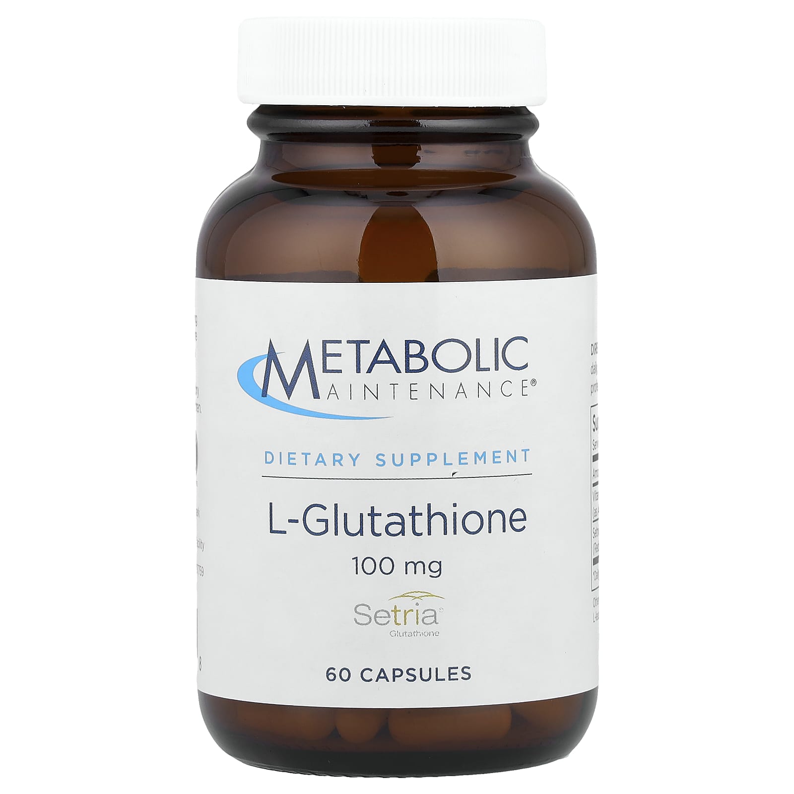 Глутатион Metabolic Maintenance L-, 60 капсул