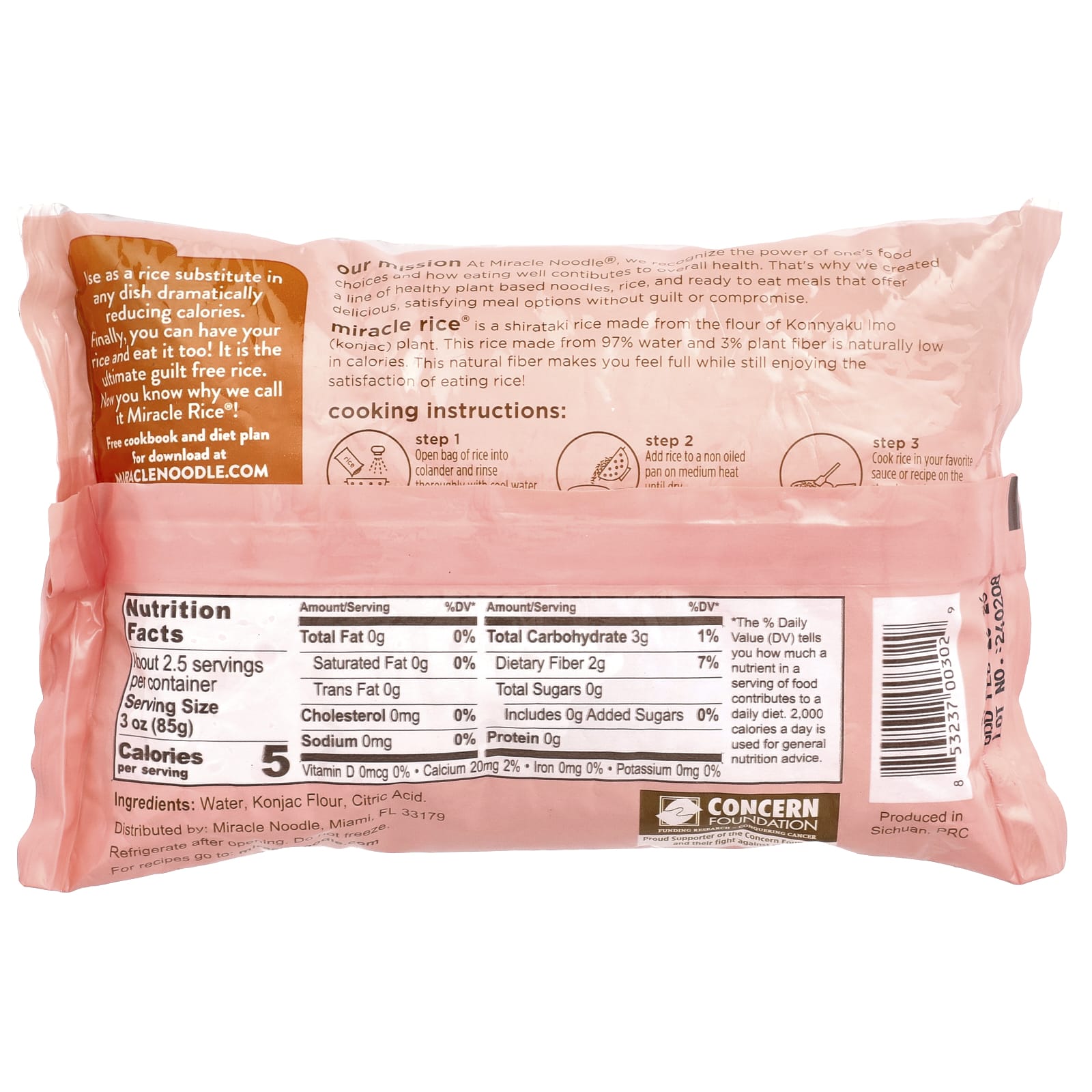 Рис Miracle Noodle Miracle® Plant Based, 227 г — фото 2