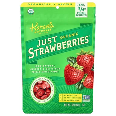 Органические клубника Karen's Naturals, 28.4 г