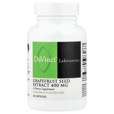 Экстракт семян грейпфрута DaVinci Laboratories, вкус Grapefruit Seed Extract, 400 мг, 60 капсул