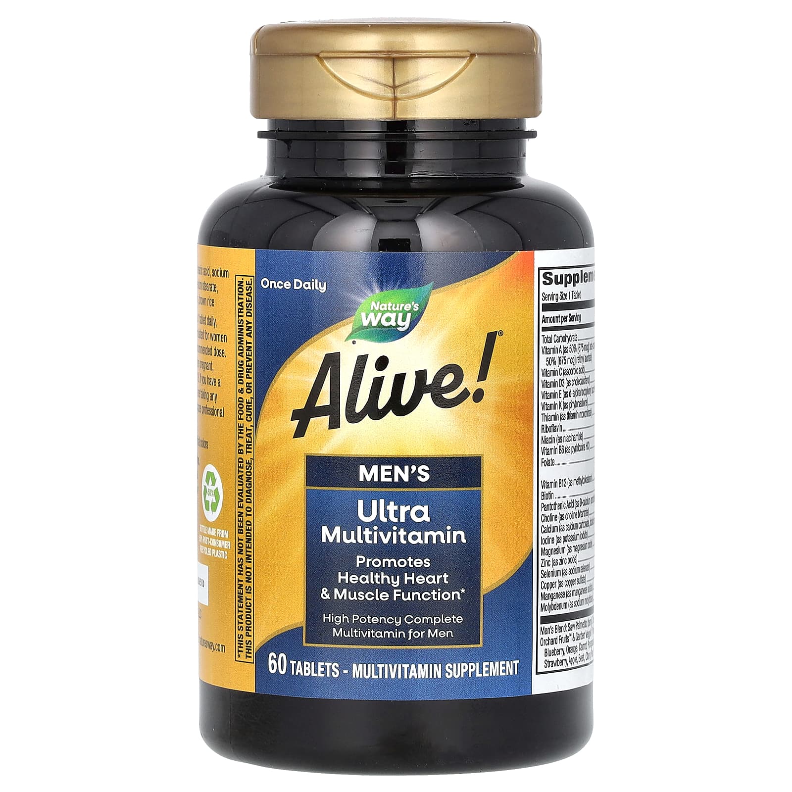 Мультивитамины Nature's Way Alive! Men's Ultra, 60 таблеток