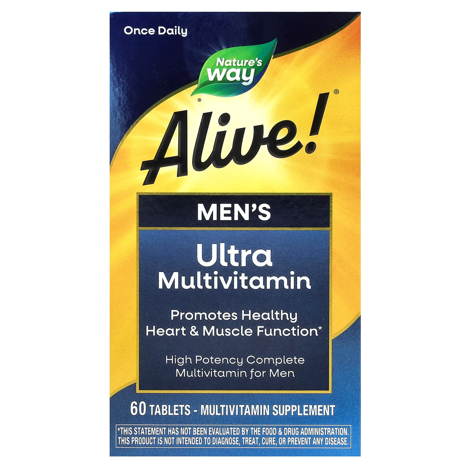 Мультивитамины Nature's Way Alive! Men's Ultra, 60 таблеток — фото 2