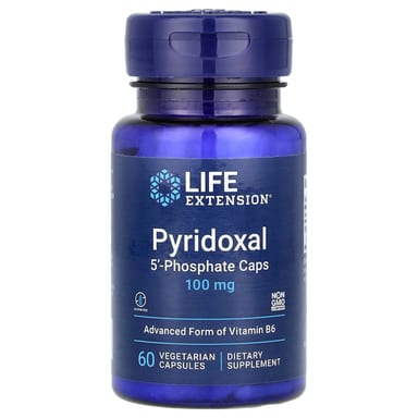 Пиридоксал 5'-фосфат Life Extension, 100 мг, 60 вегетарианских капсул