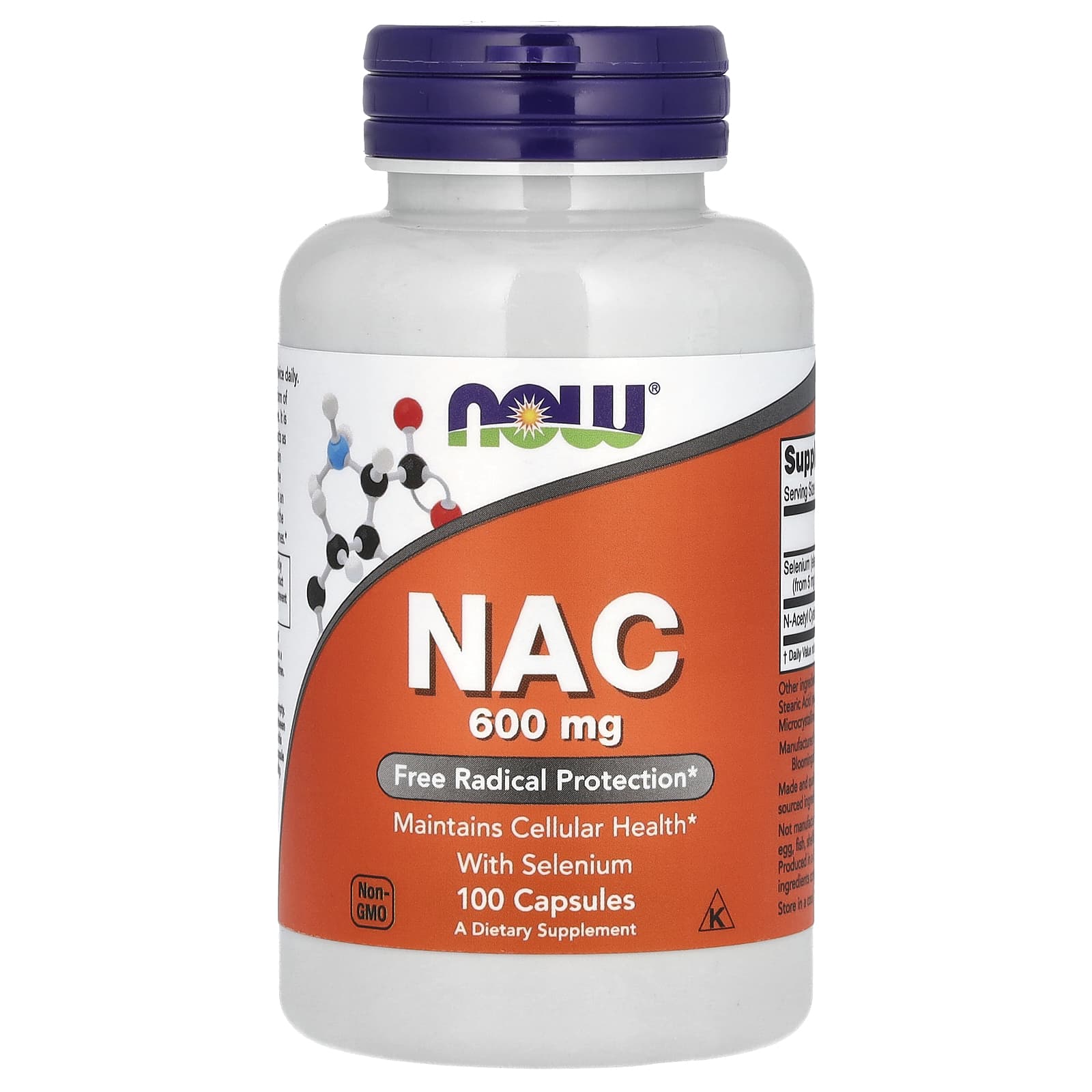 Селен NOW Foods NAC , 100 капсул