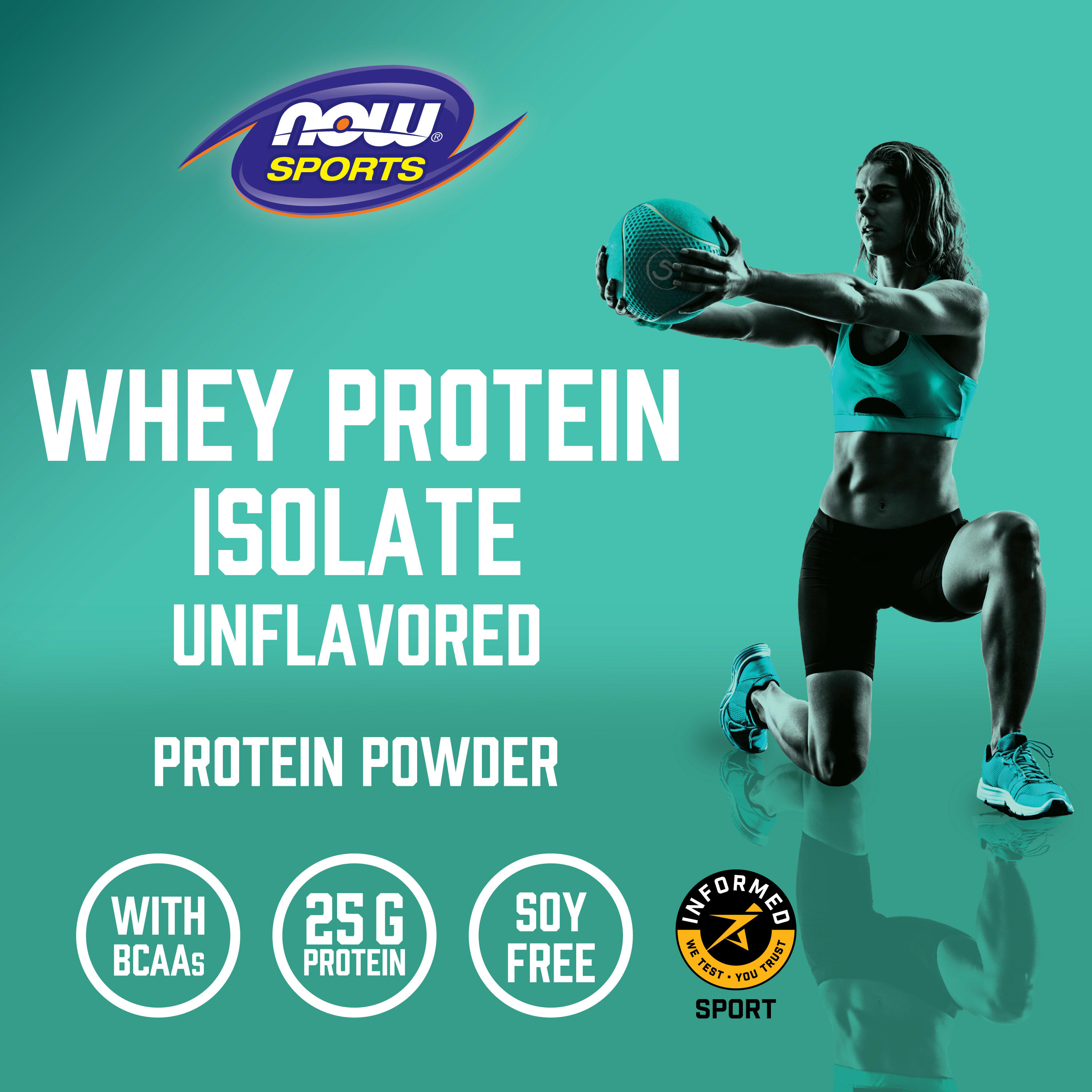 Сывороточный протеин NOW Foods Sports Isolate, оттенок Unflavored, 544 г — фото 2