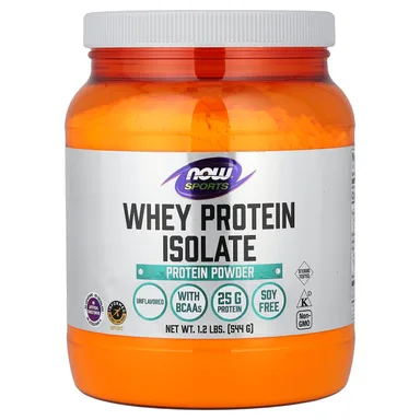 Фото товара: Сывороточный протеин NOW Foods Sports Isolate, без вкусовых добавок, 544 г