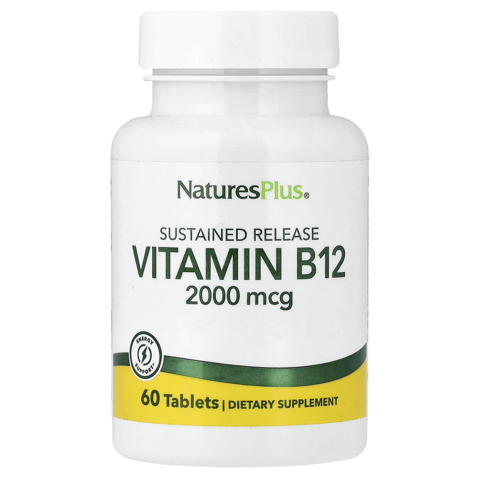 Витамин B12 NaturesPlus Sustained Release, 60 таблеток