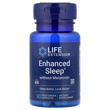 Мелатонин Life Extension Enhanced Sleep without, 30 растительных капсул