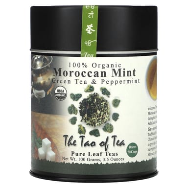 Чай The Tao of Tea 100% Organic Green & Peppermint Moroccan Mint, 100 г
