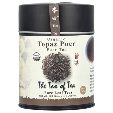 Чай The Tao of Tea Organic Puer Topaz Puer, 100 г