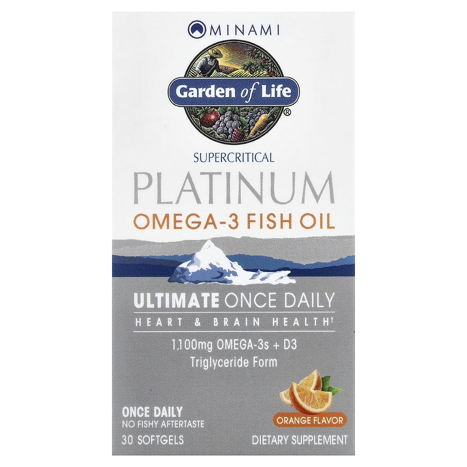 Рыбий жир Minami Nutrition Platinum Omega-3, вкус Orange, 30 мягких капсул — фото 2