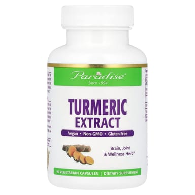 Куркума Paradise Herbs Extract, 500 мг, 90 растительных капсул