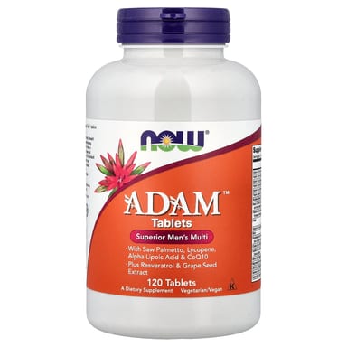 Мужские мультивитамины NOW Foods Adam™, 120 таблеток