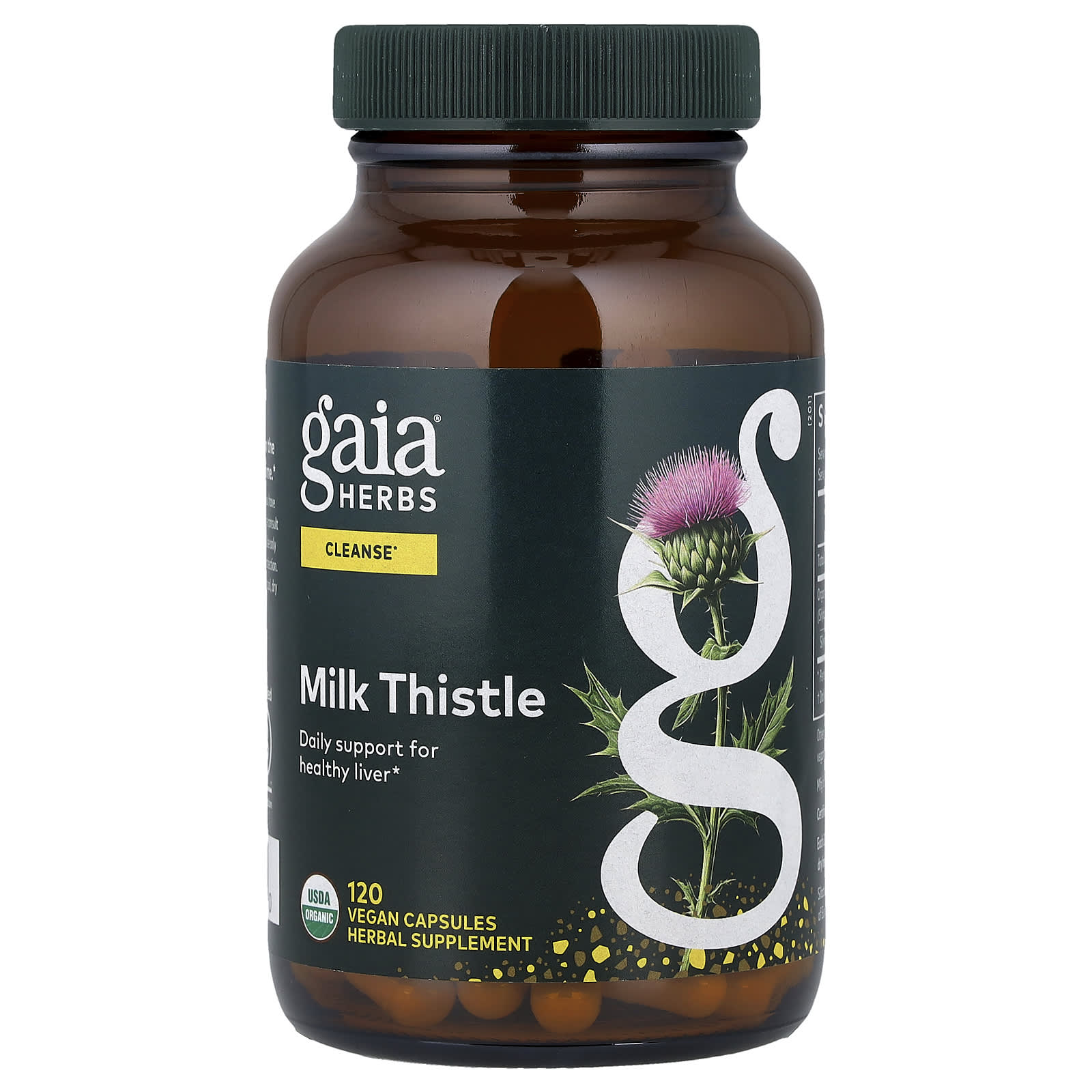 Расторопша Gaia Herbs, 120 растительных капсул