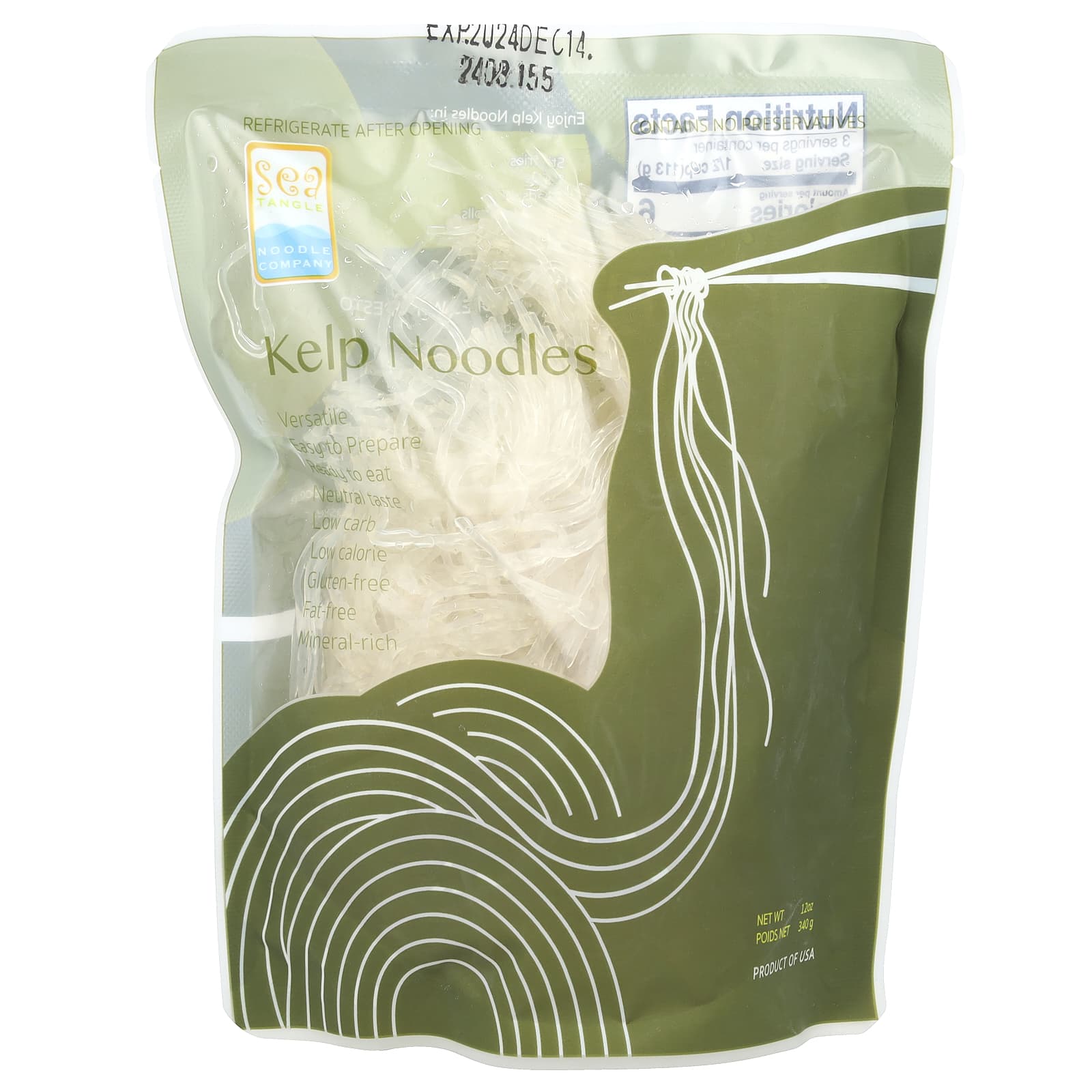 Ламинария Sea Tangle Noodle Company Noodles, 340 г