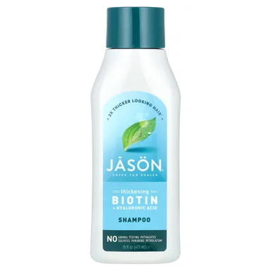 Фото товара: Гиалуроновая кислота Jason Natural Thickening Biotin Shampoo, 473 мл