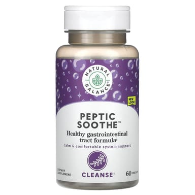 Пептический успокаивающий Natural Balance, 60 вегетарианских капсул