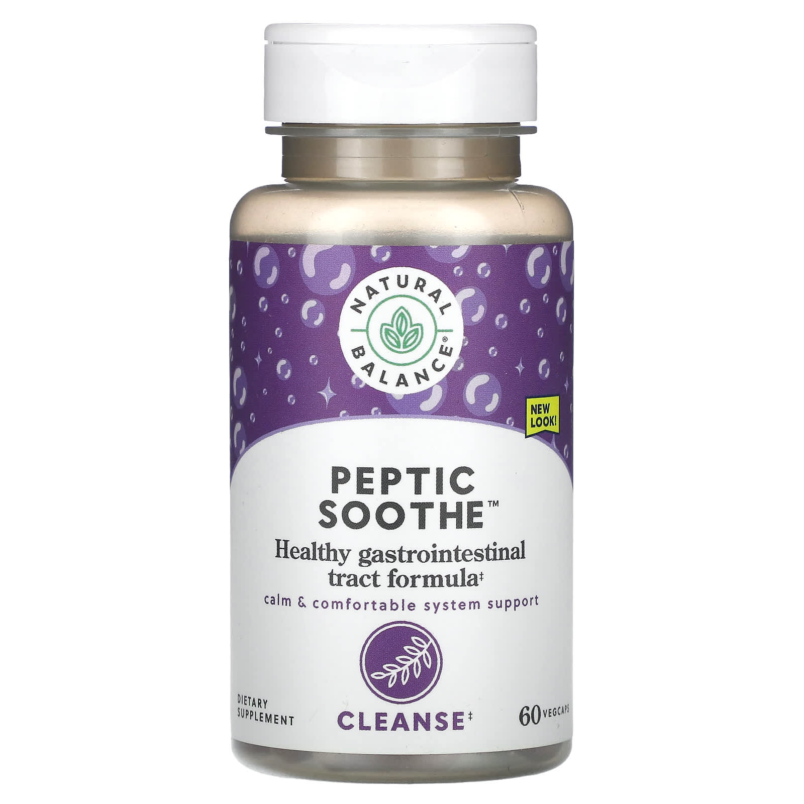 Пептический успокаивающий Natural Balance, 60 вегетарианских капсул