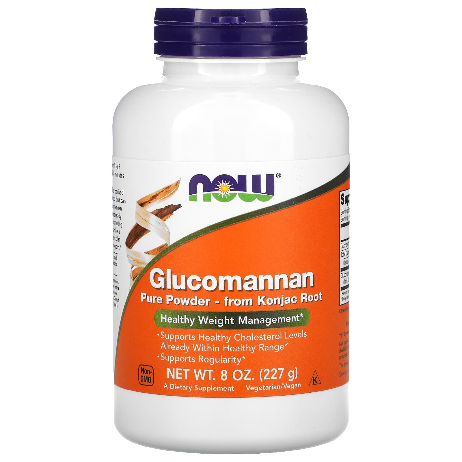Порошок NOW Foods Glucomannan Pure, 227 г