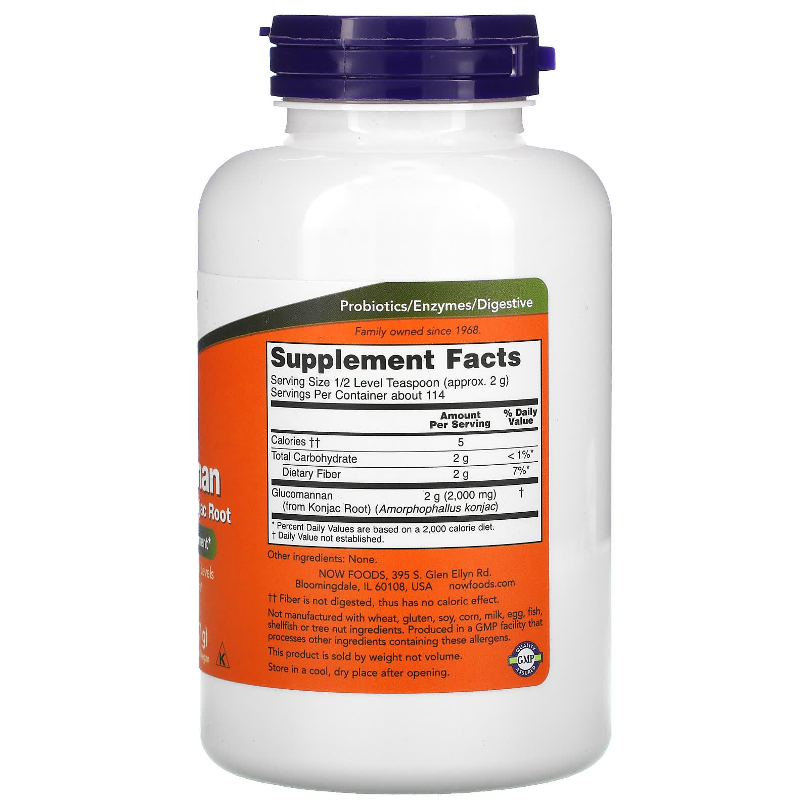 Порошок NOW Foods Glucomannan Pure, 227 г — фото 2