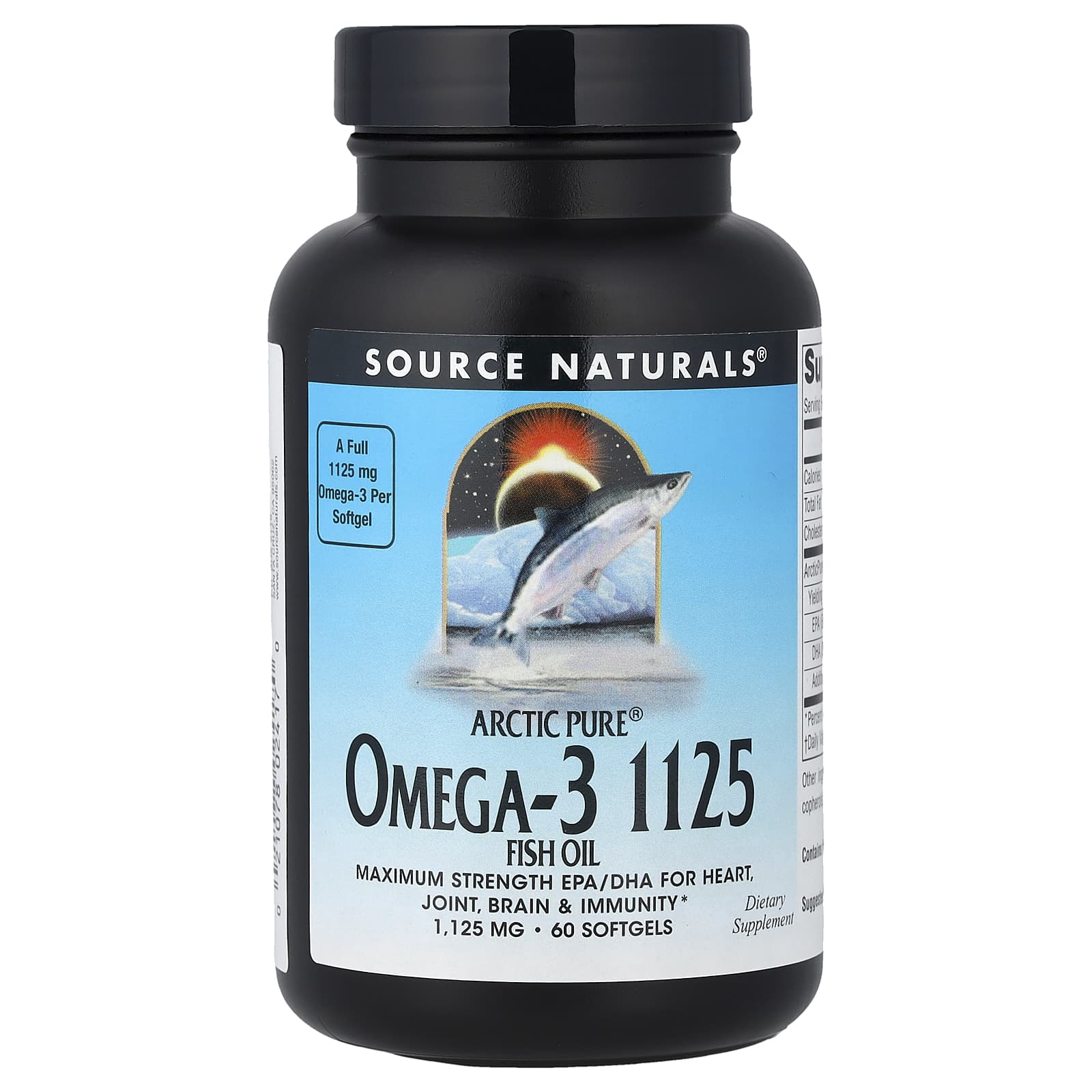 Рыбий жир Source Naturals Arctic Pure® Omega-, 1125 мг, 60 мягких капсул