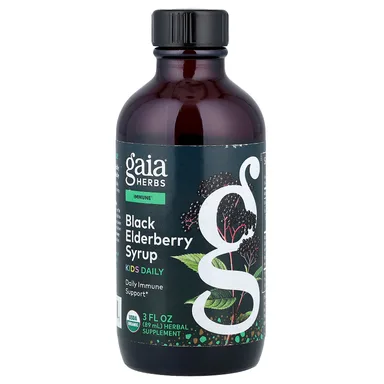 Фото товара: Бузина Gaia Herbs Black Syrup, 89 мл