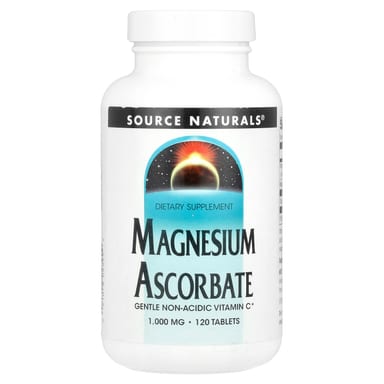Магний Source Naturals Ascorbate, 1000 мг, 120 таблеток