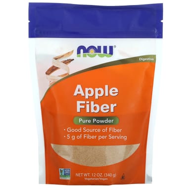 Яблочная клетчатка NOW Foods Powder, 340 г, порошок