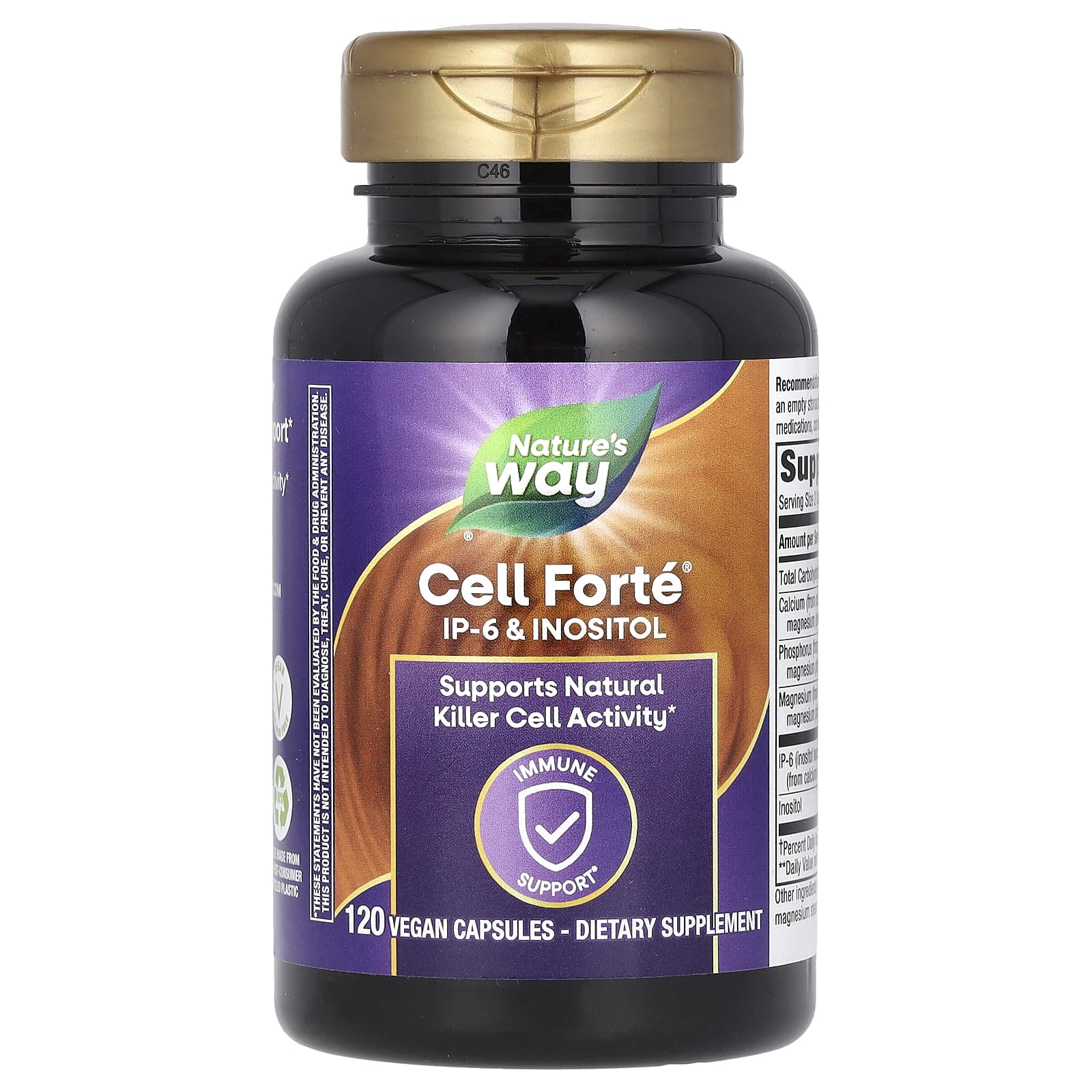 Инозитол Nature's Way Cell Forte IP-6 &, 120 растительных капсул