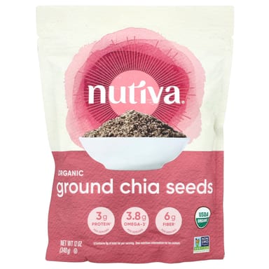 Семена чиа Nutiva Organic Ground, 340 г