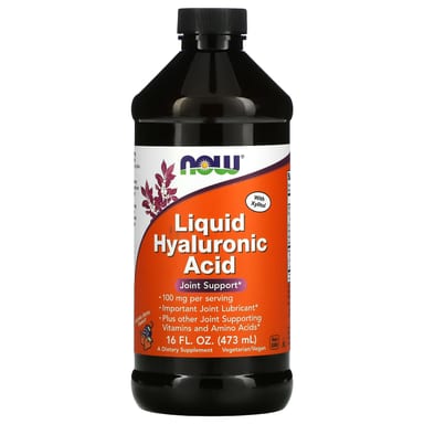 Гиалуроновая кислота NOW Foods Liquid, вкус Berry, 100 мг, 473 мл, жидкая форма