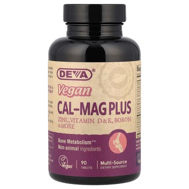 Комплекс кальция и магния Deva Vegan Cal-Mag Plus, 90 таблеток