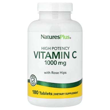 Витамин C NaturesPlus With Rose Hips High Potency, 180 таблеток