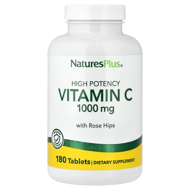 Фото товара: Витамин C NaturesPlus With Rose Hips High Potency, 180 таблеток