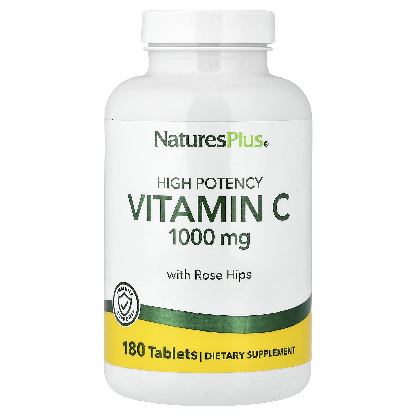 Витамин C NaturesPlus With Rose Hips High Potency, 180 таблеток