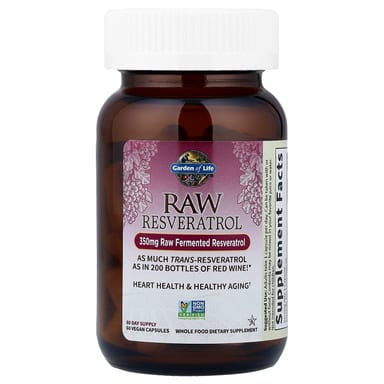 Ресвератрол Garden of Life RAW, 60 растительных капсул