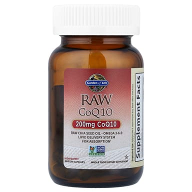 Коэнзим Q10 Garden of Life RAW, 60 растительных капсул